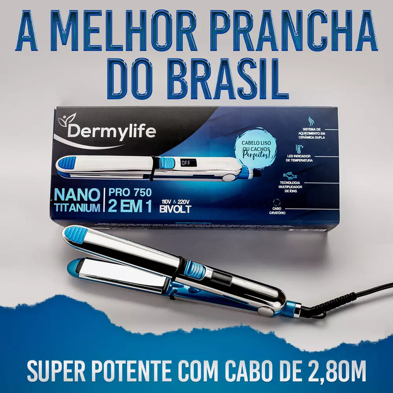 Chapinha Nano titanium Pro750  - Profissional - 2 em 1 - Original